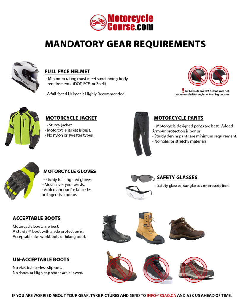 Motorcycle Course Gear Requirements